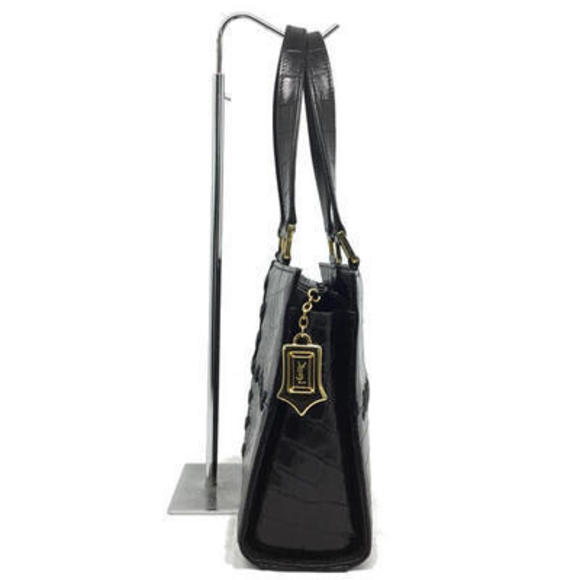 Yves Saint Laurent Crocodile Handbag Black - Picture 3 of 16